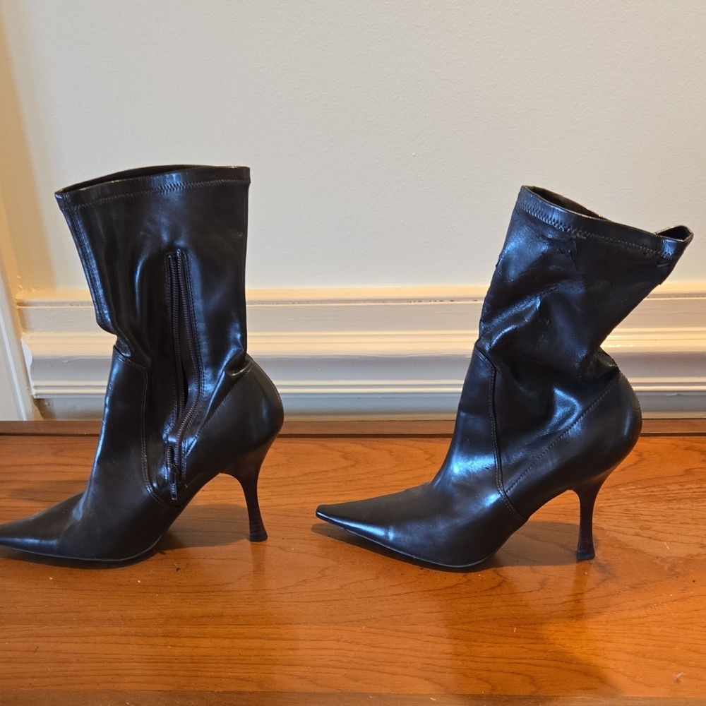 BCBGirls Sleek Black Heeled Boots